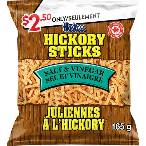 Hostess Hickory Potato Sticks Salt & Vinegar 165 g