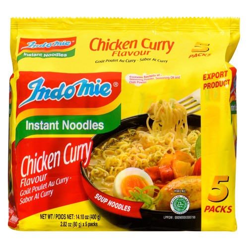 Indomie Instant Noodle Chicken Curry 5 Pack 400 g