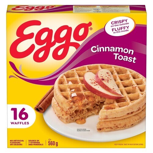 Kellogg's Eggo Frozen Waffles Cinnamon Toast 560 g