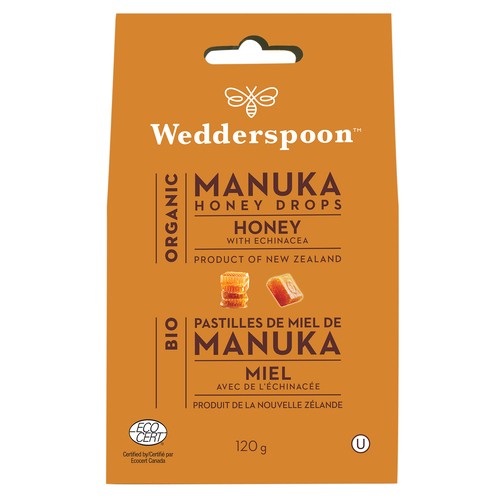 Wedderspoon Organic Manuka Honey Drops 120 g