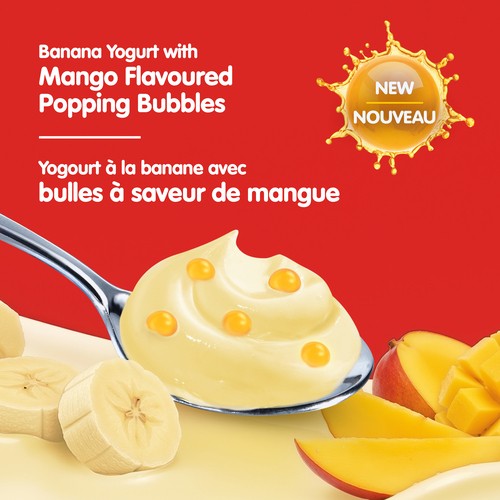 iÖGO nanö Bubbles 1.5% Yogurt Banana Mango 4 x 100 g