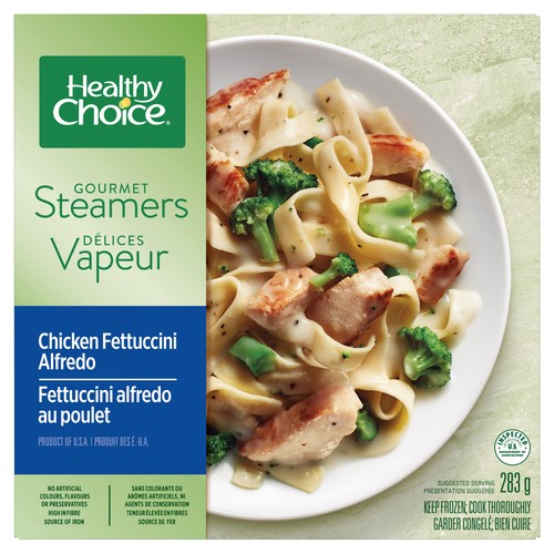 Healthy Choice Gourmet Steamers Frozen Entrée Chicken Fettuccini Alfredo 283 g