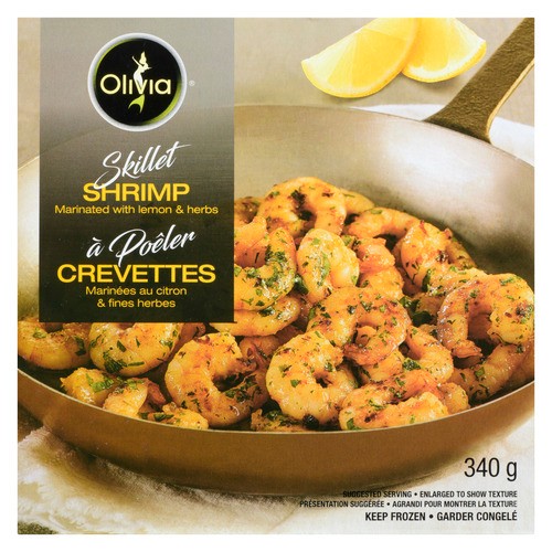 Olivia Frozen Skillet Shrimp With Lemon & Herbs 340 g