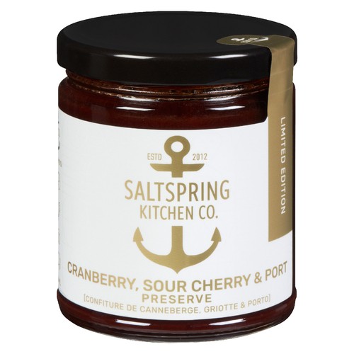 SaltSpring Kitchen Ltd Jam Cranberry Sour Cherry & Port 270 ml