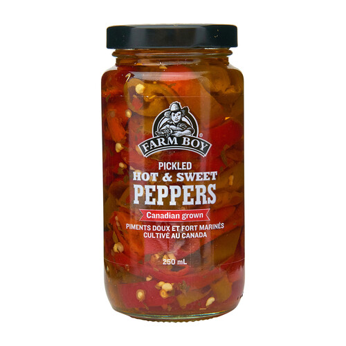Farm Boy Pickled Peppers Hot & Sweet 250 ml