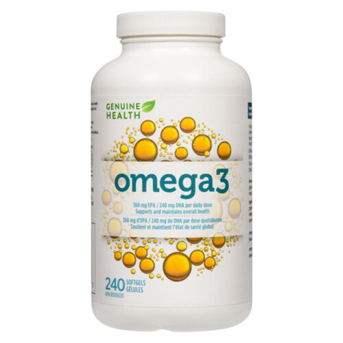 Genuine Health Omega 3 Softgels 240 Count