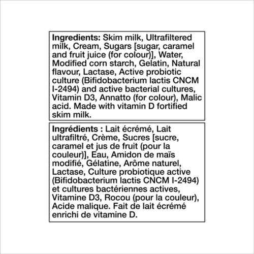 Activia Lactose-Free Yogurt with Probiotics Vanilla 8 x 100 g