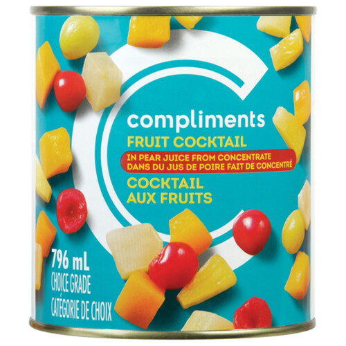 Compliments Canned Fruit Cocktail In Pear Juice 796 ml