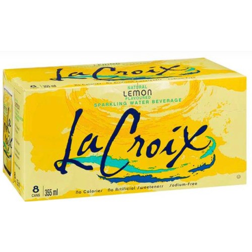 LaCroix Sparkling Water Lemon 8 x 355 ml (cans)