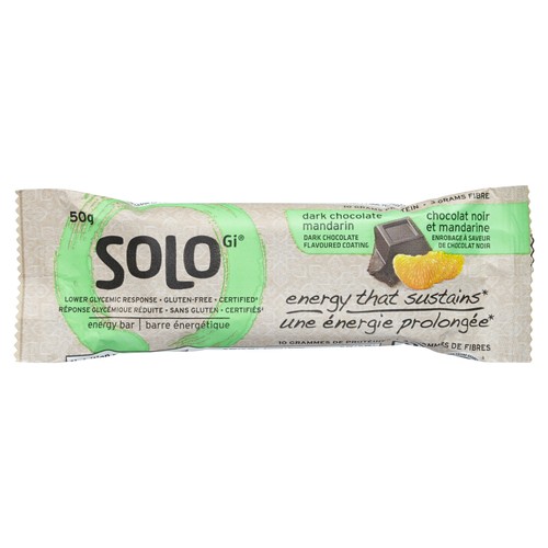 Solo GI Dark Chocolate Mandarin Energy Bar 50 g