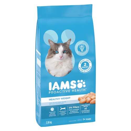 Iams Proactive Health Dry Cat Food Healthy Weight Chicken 3.18 kg
