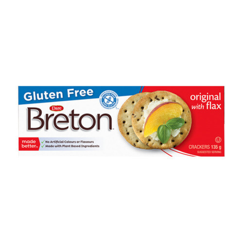 Dare Breton Gluten-Free Crackers Original With Flax 135 g
