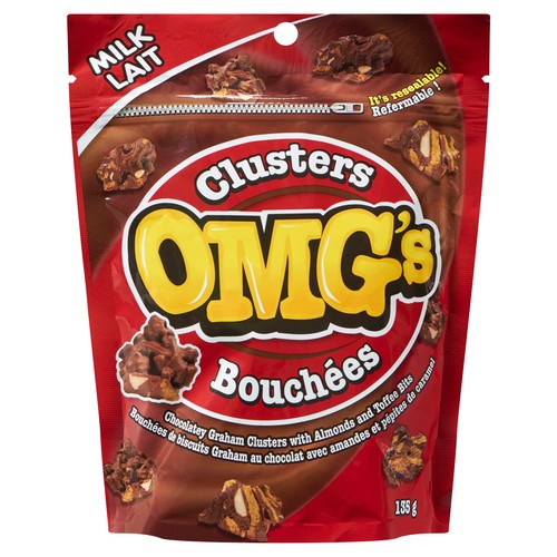 OMGs Graham Clusters Milk Chocolate 135 g
