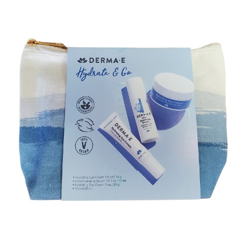 Derma E Skin Products Hydrate & Go Bag Set 