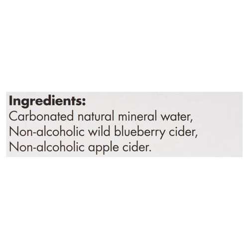Viveau Sparkling Water Ready To Drink Blueberry 4 x 250 ml (cans)