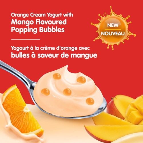 iÖGO nanö Bubbles 1.5% Yogurt Orange Cream Mango 4 x 100 g