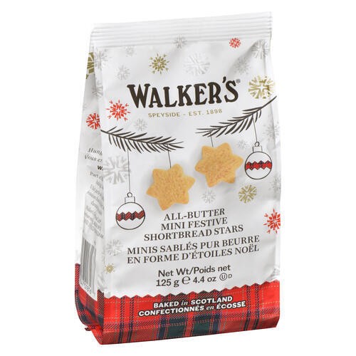 Walker's All-Butter Mini Festive Shortbread Stars 125 g