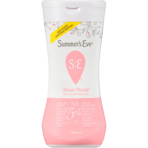 Summer's Eve 5 In 1 Feminine Cleansing Wash Sheer Floral 266 ml