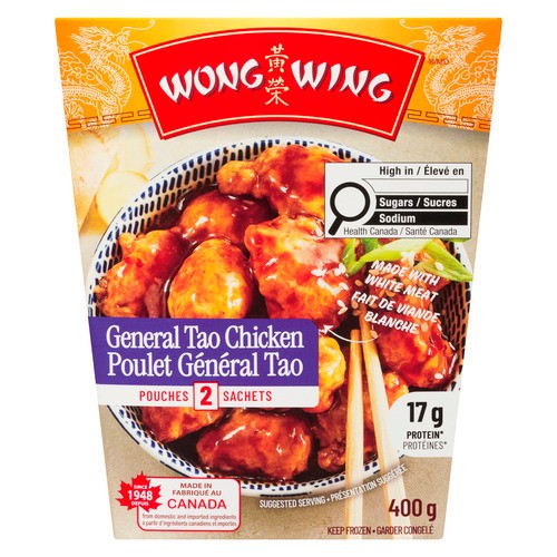 Wong Wing Frozen Chicken General Tao Sauce 400 g 
