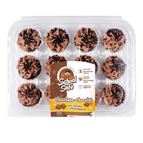 School Safe Mini Cupcakes Chocolate 300 g (frozen)