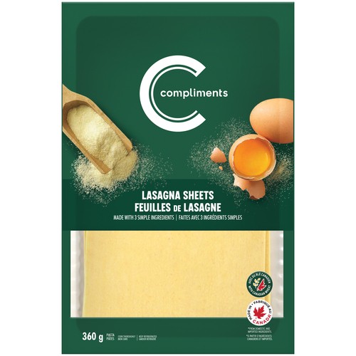 Compliments Pasta Naturally Simple Lasagna 360 g
