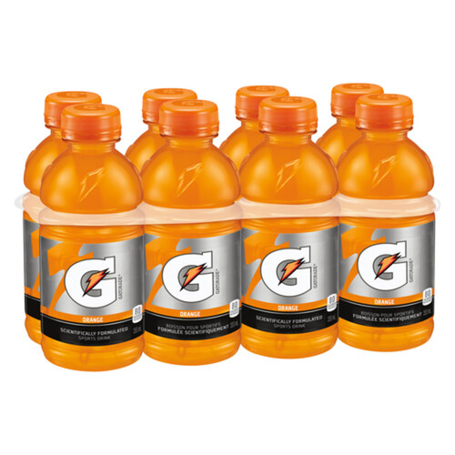 Gatorade Perform Sports Drink Orange 8 x 355 ml (bottles)