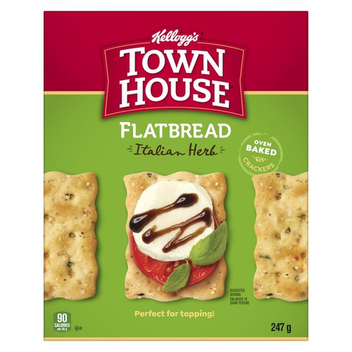 Town House Flatbread Crackers Italian Herb 247 g