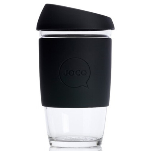 JOCO Glass Reusable Coffee Cup in Black 1 EA