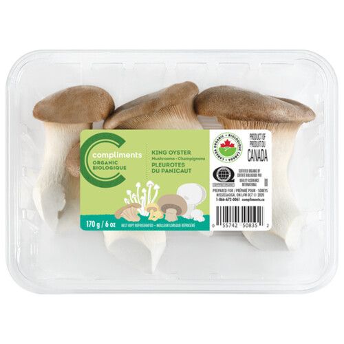 Compliments Organic Mushrooms King Oyster 170 g
