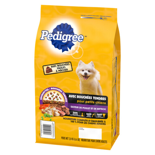 Pedigree Dry Dog Food For Small Dog Tender Bits Chicken & Steak 2 kg