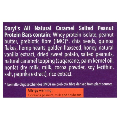 Daryl's Performance Line Protein Bar Caramel Salted Peanut 12 x 58 g