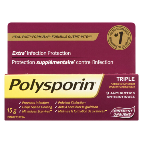 Polysporin Triple Antibiotic Ointment 15 g