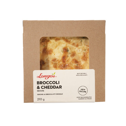 Longo's Quiche Broccoli And Cheddar 210 g