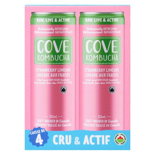 Cove Strawberry Lemonade Beverage 4 x 355 ml (cans)