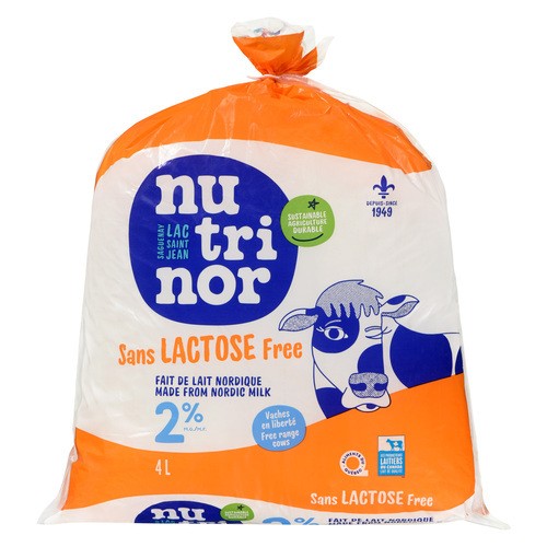 Nutrinor Lactose Free 2% Milk 4 L