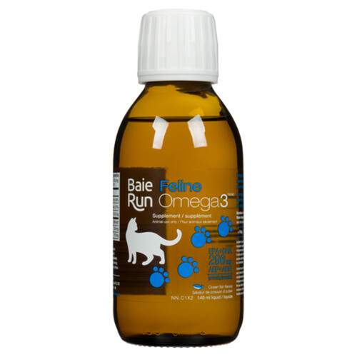 Nature's Way Baie Run Feline Omega-3 Supplement Ocean Fish Flavour 140 ml