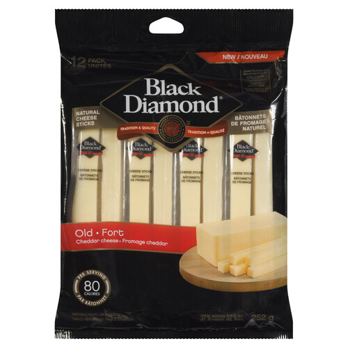 Black Diamond Cheese Sticks Old Cheddar 12 units 252 g