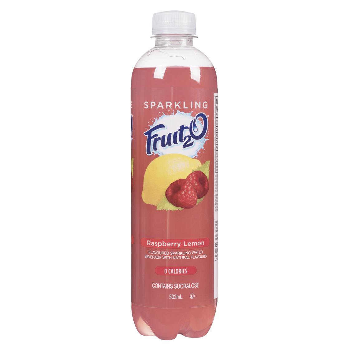 Fruit2O Sparkling Water Raspberry Lemon 502 ml (bottle) - Voilà Online ...