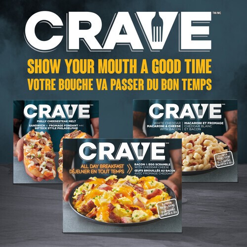 Crave Frozen Breakfast Bacon & Egg Scramble With Cheddar Cheese 200 g