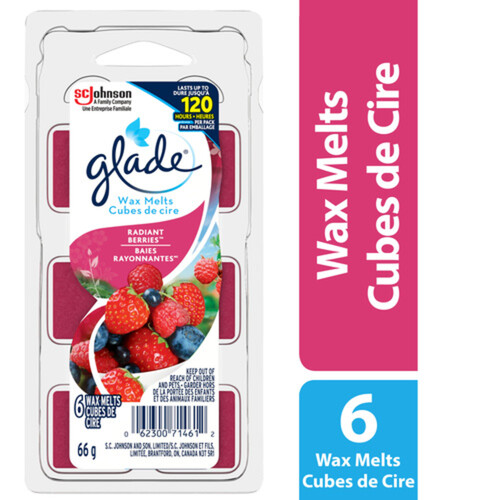 Glade Wax Melt Refills Air Freshener Radiant Berries 6 Melts