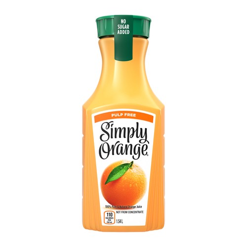 Simply Orange Juice pulp free 1.54 L (bottle)
