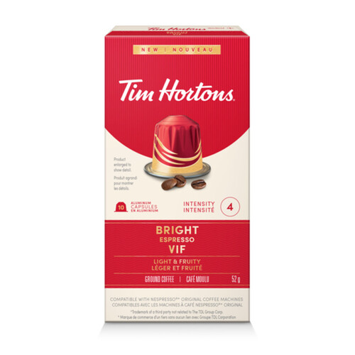 Tim Hortons Coffee Capsules Espresso Light & Fruity 10 EA