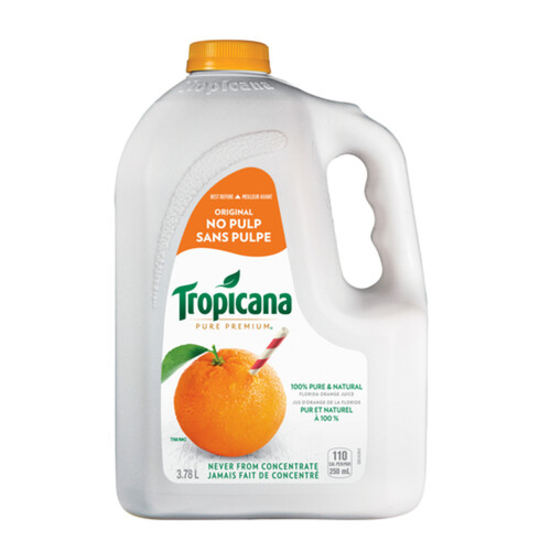 Tropicana Pure Premium Juice No Pulp Orange 3.78 L 