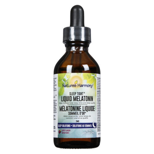 Nature's Harmony Sleep Tight Liquid Melatonin 3 mg Berry Flavour 50 ml