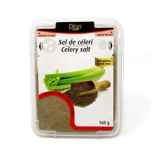 Les Aliments G. Dion Foods Gluten-Free Celery Salt 160 g