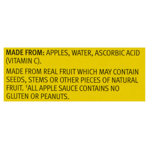 Mott's Gluten-Free Fruitsations Apple Sauce Unsweetened 6 x 104 ml