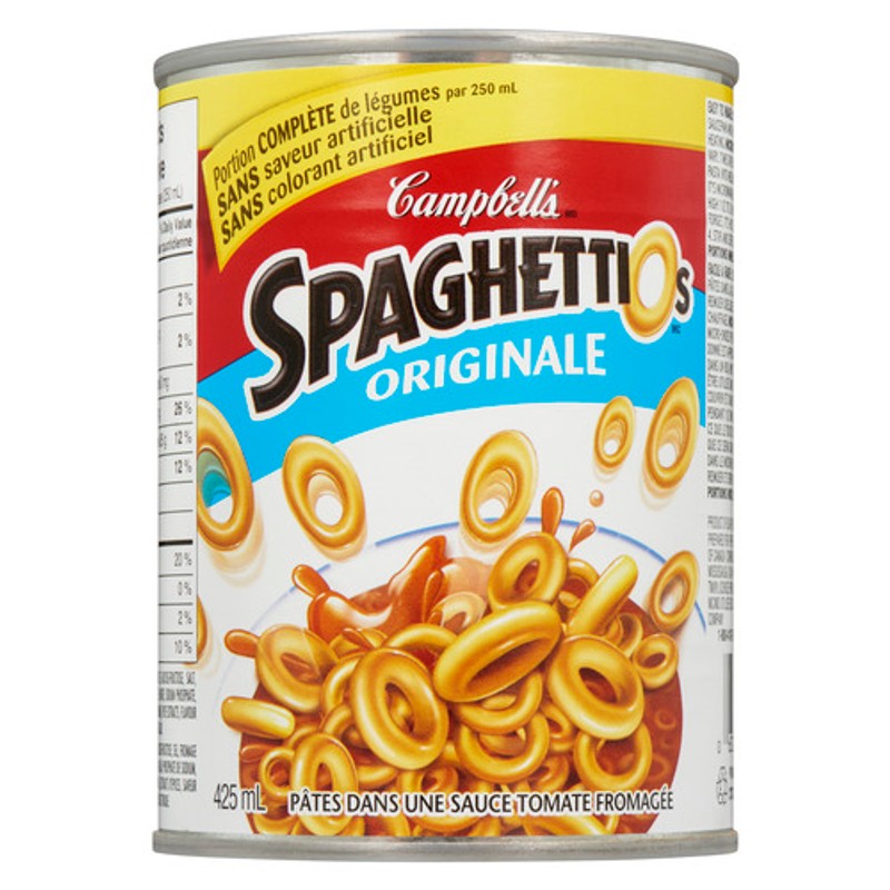 Spaghettios Raviolios Campbell's Pasta Spaghettios Original 425 ml - Voilà Online Groceries ...