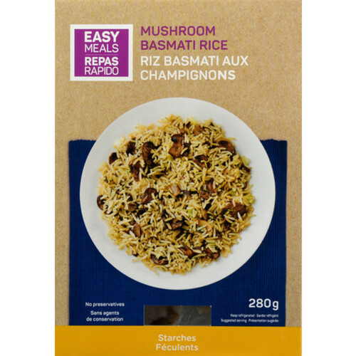 Easy Meals Entrée Basmati Rice With Mushrooms 280 g