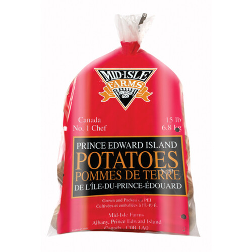 PEI Potatoes Russet Large Poly Potatoes 6.8 kg