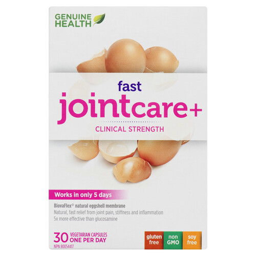 Genuine Health Fast Joint Care+ Vegetarian Capsules 30 Count 